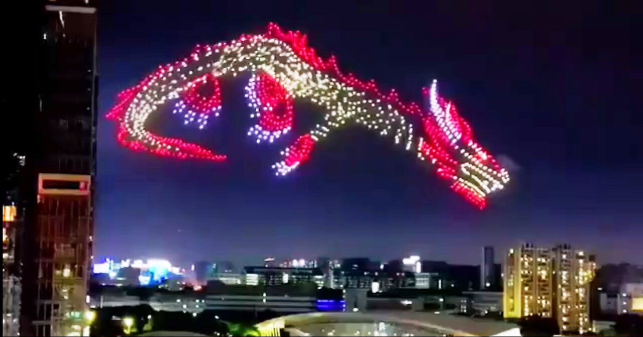 China new year drone show 2038